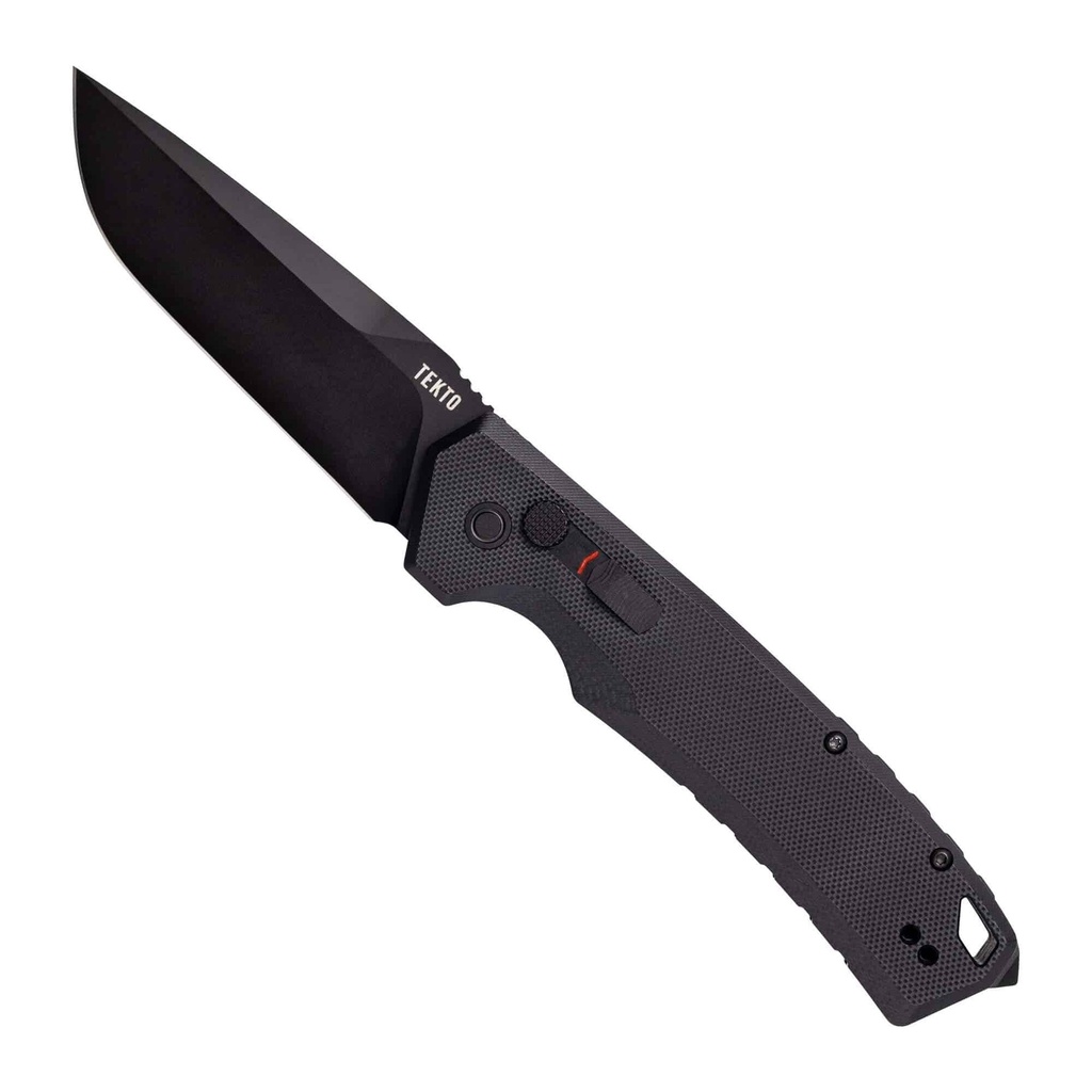 [A3R_G1BK_D2BK1_A1] Tekto A3 Delta | Color: Black G10, Blade: Non-Serrated