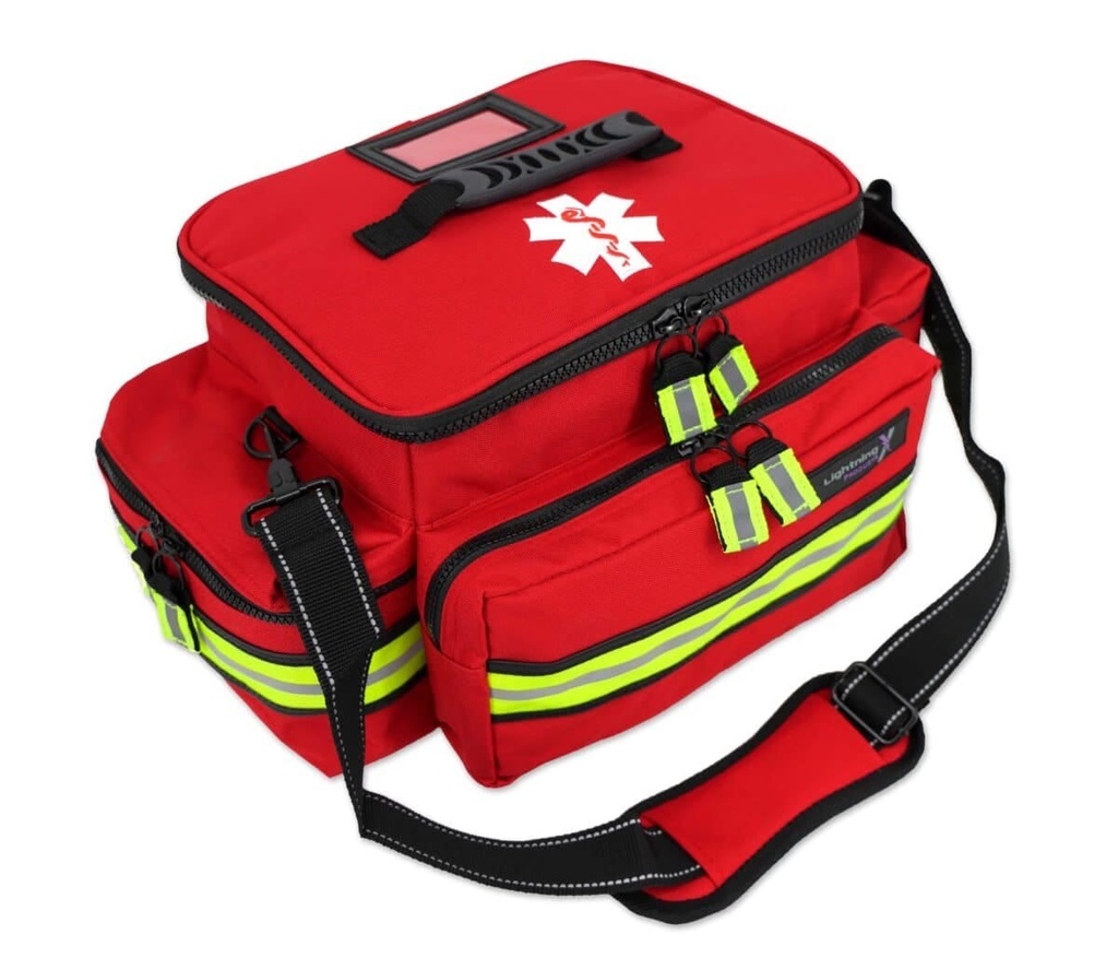 [LXMB25-R] Medium First Responder Jump Bag | Color: Red