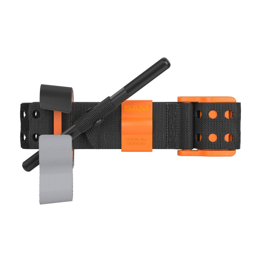 [30-1002] SAM XT Tourniquet | Metal Windlass | Color: Hi-Viz Orange